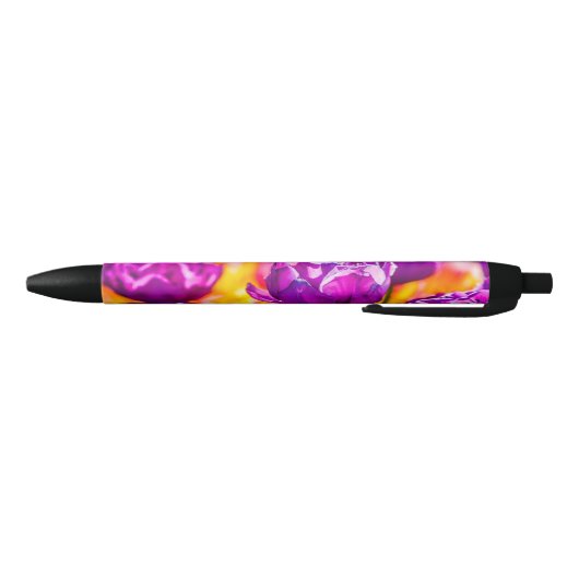 Stylo Noir Tulipes Enchantant violet (Bas)