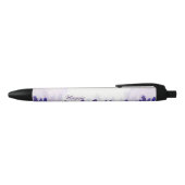 Stylo Noir Tulipes et Lavande, Floral (Haut)