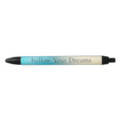 Stylo Noir Turquoise Chic Blanc Aqua bleu (Devant)