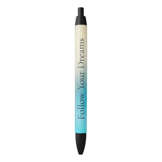 Stylo Noir Turquoise Chic Blanc Aqua bleu (devant Vertical)