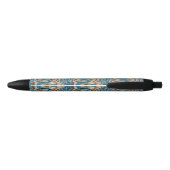 Stylo Noir Turquoise Gold Sun Southwestern Art (Dos)