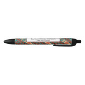 Stylo Noir Turquoise Terracotta Monogram (Bas)