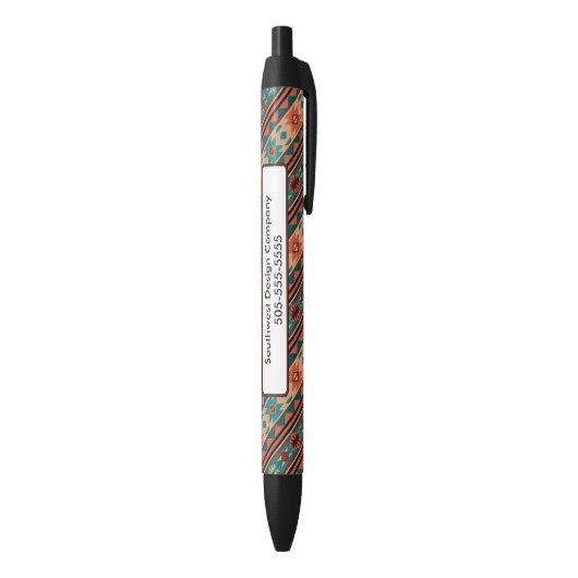 Stylo Noir Turquoise Terracotta Monogram (Bas (Vertical))