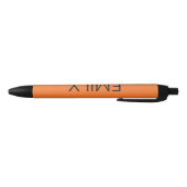Stylo Noir Typographie noire moderne | Orange (Bas)