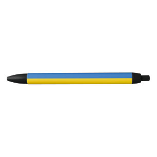 Stylo Noir Ukraine bleue et jaune 
