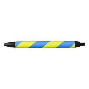 Stylo Noir Ukraine Drapeau bleu jaune Thunder_Cove