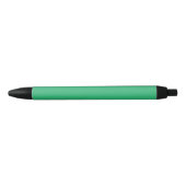 Stylo Noir Un carré vert solide placé sur un fond blanc (Devant)