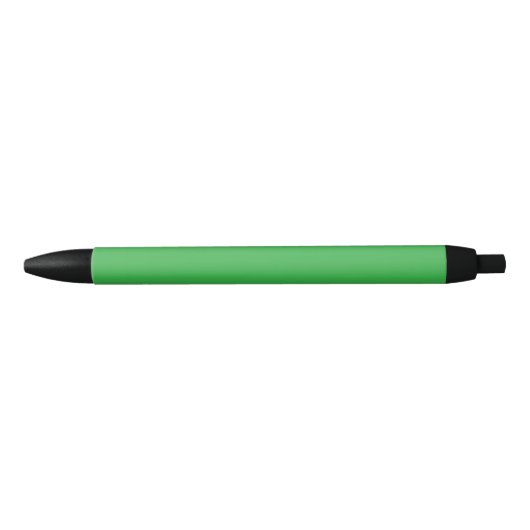 Stylo Noir Un écran vert vif posé contre un bar blanc propre (Devant)