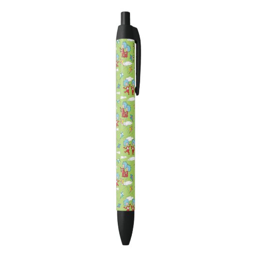 Stylo Noir Une chose deux Motif de cerfs-volants (Bas (Vertical))