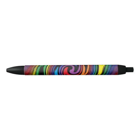 Stylo Noir Une Turbulence Colorée (Devant)