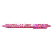 Stylo Noir Unicorn Pink Gold Parties scintillant Ombre Girly  (Bas)