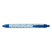 Stylo Noir Unicorne blanche et rose (Dos)