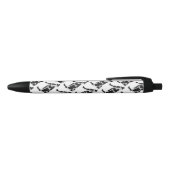 Stylo Noir Vache Noir et Blanc Silhouette (Haut)