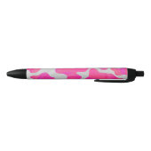 Stylo Noir Vache rose et blanc chaud (Bas)