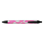 Stylo Noir Vache rose et blanc chaud (Dos)