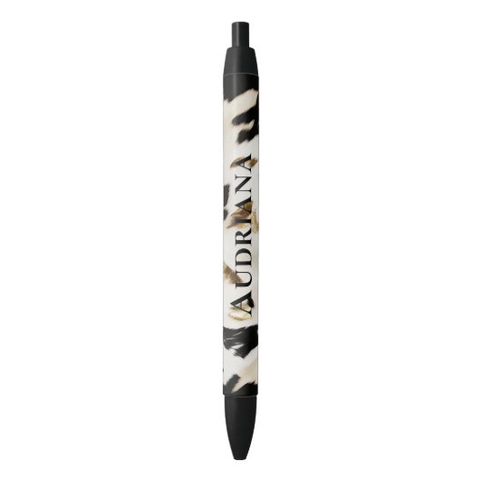 Stylo Noir Vachette noire blanche sud-ouest (devant Vertical)