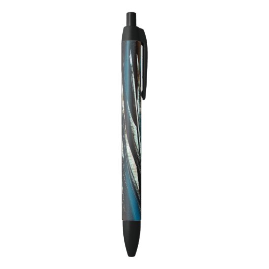 Stylo Noir Vague de grunge graphique (Bas (Vertical))