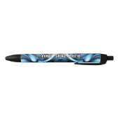 Stylo Noir Vague de soie bleue (Bas)