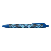 Stylo Noir Vague de soie bleue (Haut)