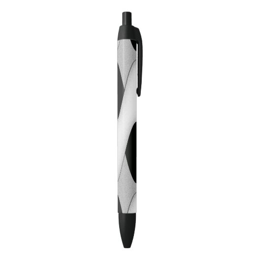Stylo Noir Vague noire et blanche (Bas (Vertical))