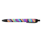 Stylo Noir Vagues Abstraites (Bas)