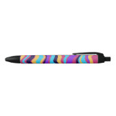 Stylo Noir Vagues Abstraites (Haut)