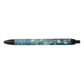 Stylo Noir Van Gogh Almond Blossoms Dark Turquoise (Devant)