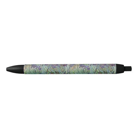 Stylo Noir Van Gogh Irises Peinture impressionniste (Devant)