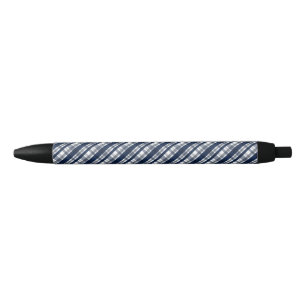 Stylo Noir Ventilateur sportif Dallas Marine Bleu Argent Plai