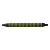 Stylo Noir Vérification de jardin Buffalo vert (Devant)