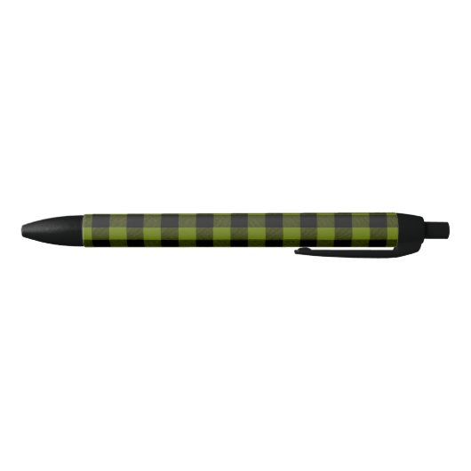 Stylo Noir Vérification de jardin Buffalo vert (Bas)