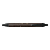 Stylo Noir Verseau simili cuir (Dos)