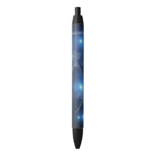 Stylo Noir Verseau transparent