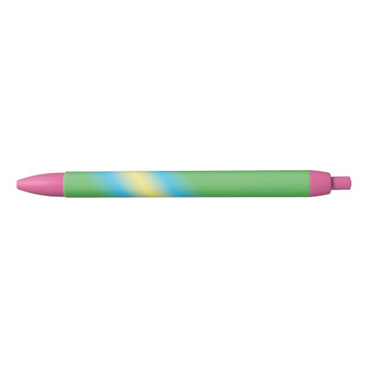 Stylo Noir Vert avec tuyau jaune (Devant)