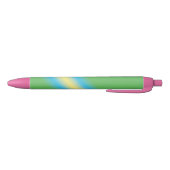 Stylo Noir Vert avec tuyau jaune (Bas)