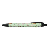 Stylo Noir Vert clair motif au poulet (Haut)