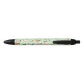 Stylo Noir Vert clair motif au poulet (Dos)