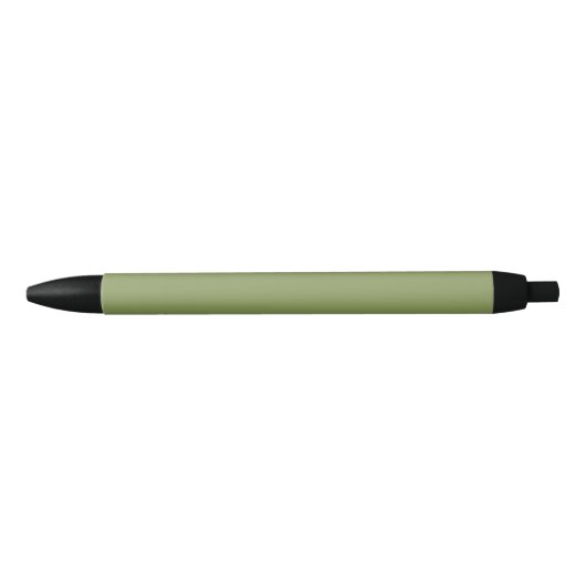 Stylo Noir Vert de mousse uni (Devant)
