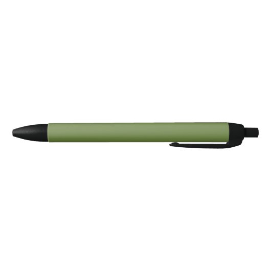Stylo Noir Vert de thym uni de couleur solide (Bas)