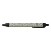 Stylo Noir Vert lime de bleuets (Bas)
