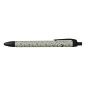 Stylo Noir Vert lime de bleuets (Haut)