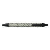 Stylo Noir Vert lime de bleuets (Dos)