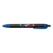 Stylo Noir Vibrant infinity with rainbow butterfly on black (Bas)