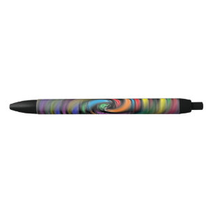 Stylo Noir Vibrations colorées