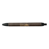 Stylo Noir Vierge simili cuir (Devant)