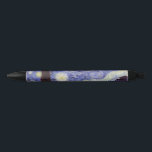 Stylo Noir Vincent Van Gogh Starry Nuit Vintage Art<br><div class="desc">Vincent van Gogh Starry Night Art Peinture Starry Night est un tableau de l'artiste post-impressionniste néerlandais Vincent van Gogh. Le ciel bleu de la nuit est rempli de nuages tourbillonnants, d'étoiles et d'une lune brillante croissant. La Nuit étoilée est la seule nocturne de la série de vues depuis la fenêtre...</div>