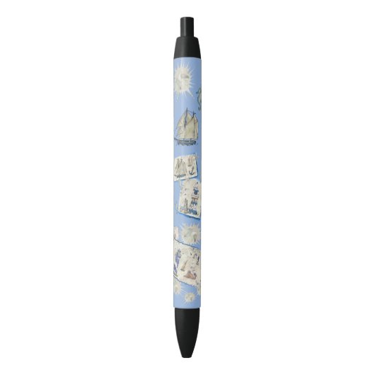 Stylo Noir Vintag Maritim (devant Vertical)