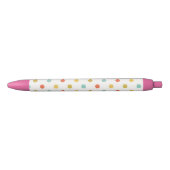 Stylo Noir Voir les Pois des points (Devant)
