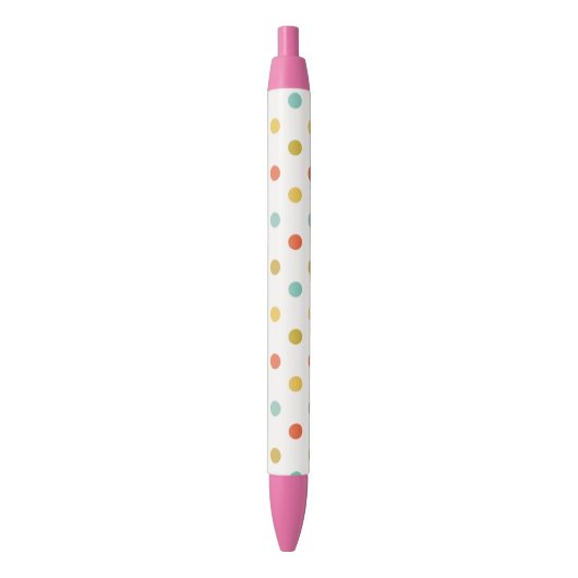 Stylo Noir Voir les Pois des points (devant Vertical)