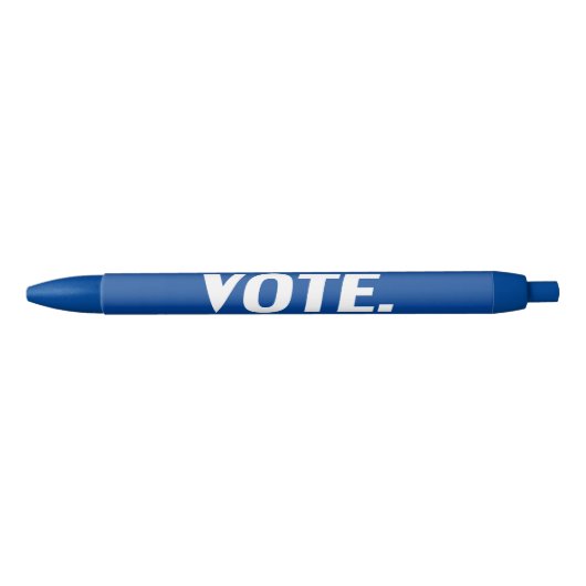 Stylo Noir "vote" - bleu blanc (Devant)